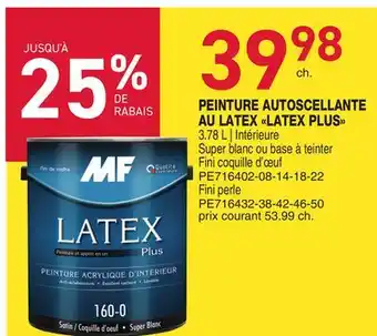 Matério PEINTURE AUTOSCELLANTE AU LATEX LATEX PLUS offer