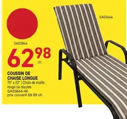 Matério COUSSIN DE CHAISE LONGUE offer