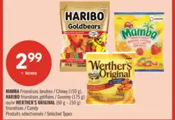 Pharmaprix MAMBA Chewy (150 g), HARIBO Gummy (175 g) or WERTHER'S ORIGINAL (60 g - 150 g) Candy offer