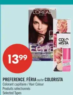 Pharmaprix PREFERENCE, FÉRIA or COLORISTA Hair Colour offer