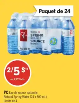 Pharmaprix PC Natural Spring Water offer