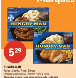 Pharmaprix HUNGRY-MAN Frozen Entrees offer