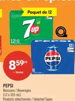 Pharmaprix PEPSI Beverages offer