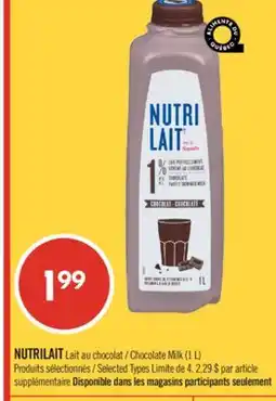 Pharmaprix NUTRILAIT Chocolate Milk (1 L) offer