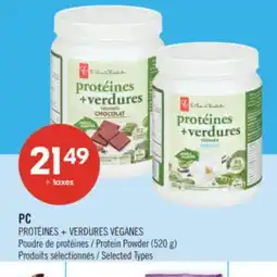 Pharmaprix PC PROTEINS + VEGAN GREENS PROTEIN POWDER 520 g offer