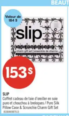 Pharmaprix SLIP Pure Silk Pillow Case & Scrunchie Charm Gift Set offer