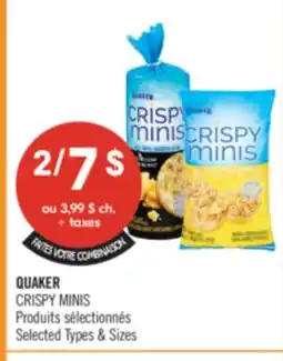 Pharmaprix QUAKER CRISPY MINS offer