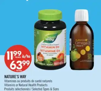 Pharmaprix NATURE'S WAY Vitamins or Natural Health Products offer