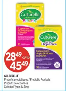 Pharmaprix CULTURELLE Probiotic Products offer