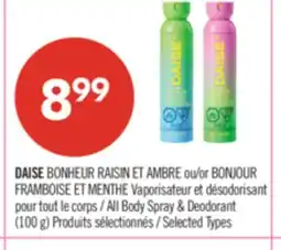 Pharmaprix DAISE or BONJOUR All Body Spray & Deodorant (100 g) offer
