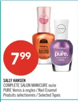 Pharmaprix SALLY HANSEN COMPLETE SALON MANICURE or PURE Nail Enamel offer