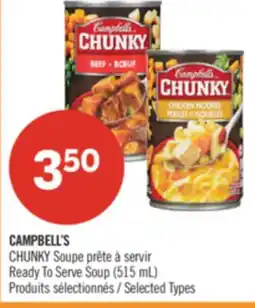 Pharmaprix CAMPBELL'S CHUNKY Ready To Serve Soup offer