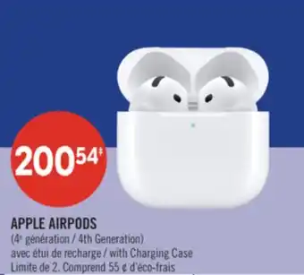 Pharmaprix APPLE AIRPODS (4th Generation) with Charging Case offer