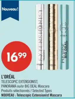 Pharmaprix L'ORÉAL TELESCOPIC EXTENSIONIST, PANORAMA or BIG DEAL Mascara offer