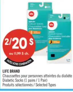 Pharmaprix LIFE BRAND Diabetic Socks offer
