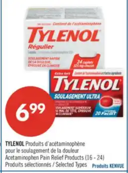 Pharmaprix TYLENOL Acetaminophen Pain Relief Products (16 - 24) offer