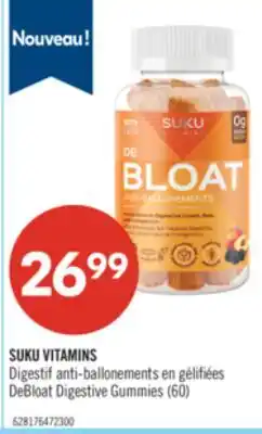 Pharmaprix SUKU VITAMINS DeBloat Digestive Gummies offer