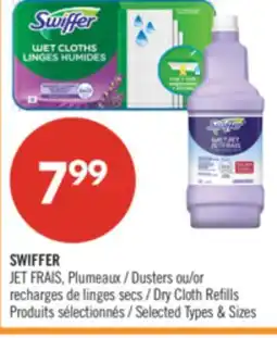 Pharmaprix SWIFFER JET FRAIS Dusters or Dry Cloth Refills offer