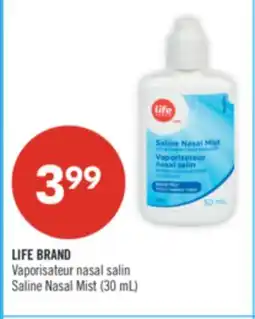 Pharmaprix LIFE BRAND Saline Nasal Mist offer