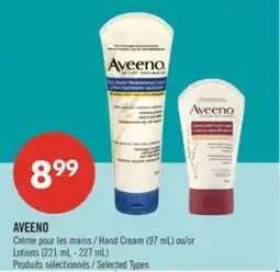 Pharmaprix AVEENO Hand Cream (97 mL) or Lotions (221 mL - 227 mL) offer