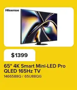 Leon's Hisense 65 4K Smart Mini-LED Pro QLED 165Hz TV - 65U88QG offer