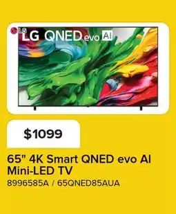 Leon's LG 65 4K Smart QNED evo AI Mini-LED TV - 65QNED85AUA offer
