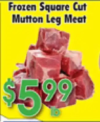 Danforth Food Market Frozen Square Cut Mutton Leg Meat offer