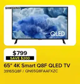 Leon's Samsung 65 4K Smart Q8F QLED TV - QN65Q8FAAFXZC offer