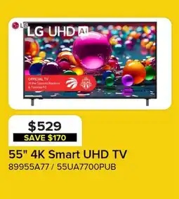 Leon's LG 55 4K Smart UHD TV - 55UA7700PUB offer