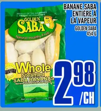 Marché Lian Tai BANANE SABA ENTIERE À LA VAPEUR GOLDEN SABA offer