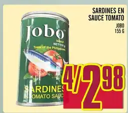 Marché Lian Tai SARDINES EN SAUCE TOMATO JOBO offer