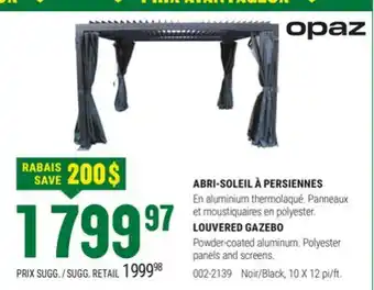 BMR ABRI-SOLEIL À PERSIENNES offer