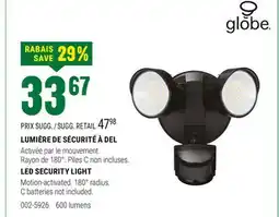 BMR Globe LUMIÈRE DE SÉCURITÉ À DEL offer