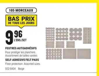 BMR FEUTRES AUTOADHÉSIFS offer