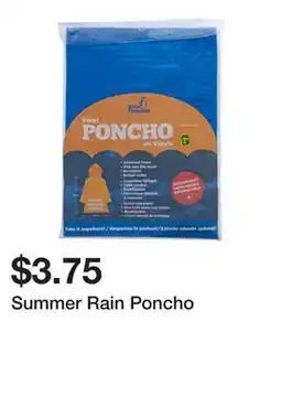 Dollarama Summer Rain Poncho offer