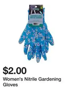 Dollarama Women's Nitrile Gardening Gloves offer