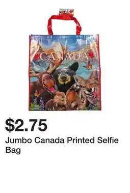 Dollarama Jumbo Canada Printed Selfie Bag offer