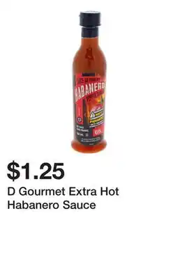 Dollarama D Gourmet Extra Hot Habanero Sauce offer