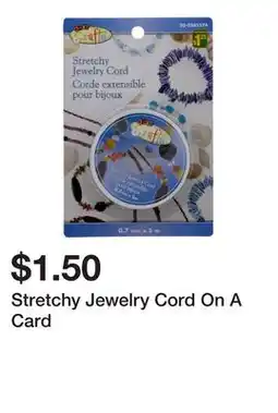 Dollarama Stretchy Jewelry Cord On A Card offer