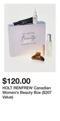 Holt Renfrew HOLT RENFREW Canadian Women's Beauty Box ($207 Value) offer