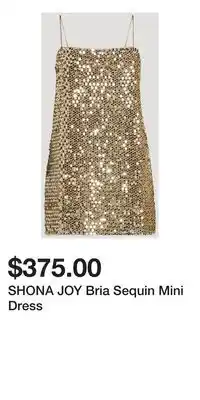 Holt Renfrew SHONA JOY Bria Sequin Mini Dress offer