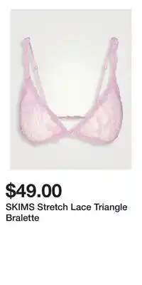 Holt Renfrew SKIMS Stretch Lace Triangle Bralette offer
