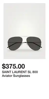 Holt Renfrew SAINT LAURENT SL 800 Aviator Sunglasses offer