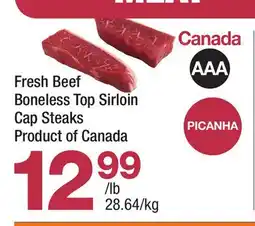 Highland Farms Fresh Beef Boneless Top Sirloin Cap Steaks offer