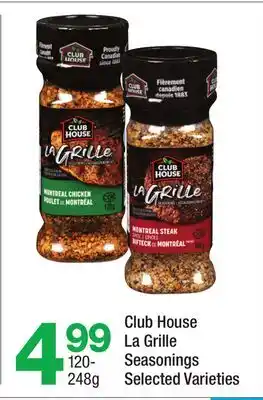 Highland Farms Club House La Grille Seasonings offer