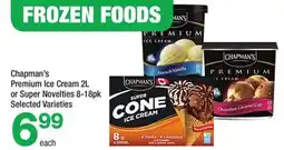Highland Farms Chapman's Premium Ice Cream 2L or Super Novelties offer