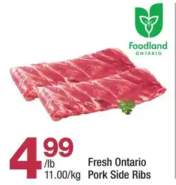 Highland Farms Fresh Ontario Pork Side Ribs offer