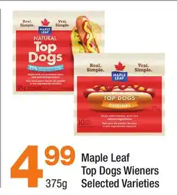 Highland Farms Maple Leaf Top Dogs Wieners offer