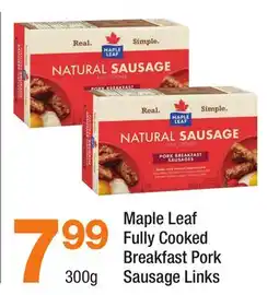 Highland Farms Maple Leaf Fully Cooked Breakfast Pork Sausage Links offer
