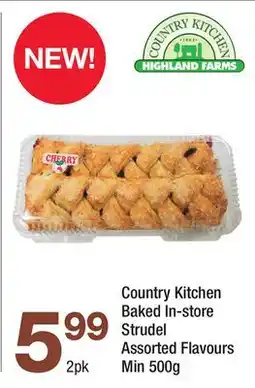 Highland Farms Country Kitchen Baked In-store Strudel offer